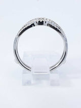 0.62 Cttw Diamond & 10k White Gold Enhancer Ring 3.8 Grams Size 8.5 Fw0426wzxdu