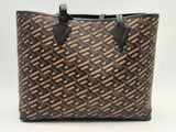 Versace La Greca Medusa Music Signature Shopper Tote Brown Aa0525wxzsa