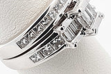 1.48cttw Diamond Ring In 14k White Gold 6.6 Grams Size 5.75 Eb0726wcrsa