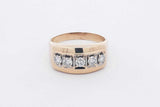 0.55cttw Diamond Ring In 14k Yellow Gold 8.5 Grams Size 14 Eb0326icrsa