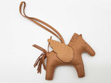 Hermes Rodeo Pegase Chai Tan Leather Pegasus Bag Charm Do1125rxzde