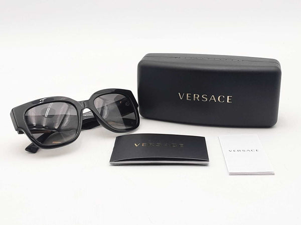 Versace 4437-u Black Sunglasses Grey Lenses Aa1025crsa