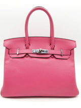 Hermes Birkin 30 Rose Candy Pink Togo Palladium Handbag Do1123lwxzxde