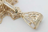 1.86cttw Diamond Cross Pendant In 10k Yellow Gold 15.9 Grams Eb1026loxzsa
