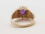 Amethyst 14k Yellow Gold 5.0g Ring Size 7.25 Do0626wxzde