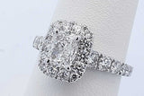 1.31cttw Diamond Ring In 14k White Gold 4.1 Grams Size 6.75 Eb0826lrxzde