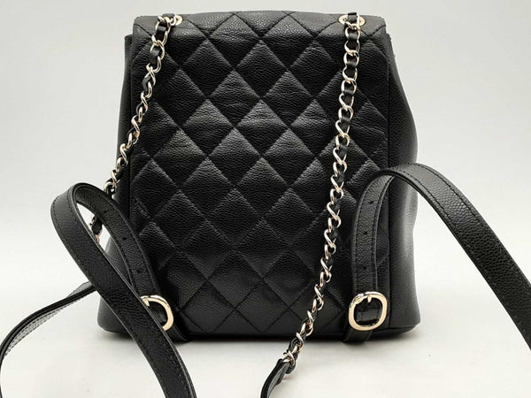 Chanel Small Duma Caviar Backpack Black  Aa0525wrzxsa