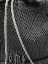 Fendi Fendiness Backpack In Black Ff Logo Jacquard Canvas & Leather Fw0626wzxdu