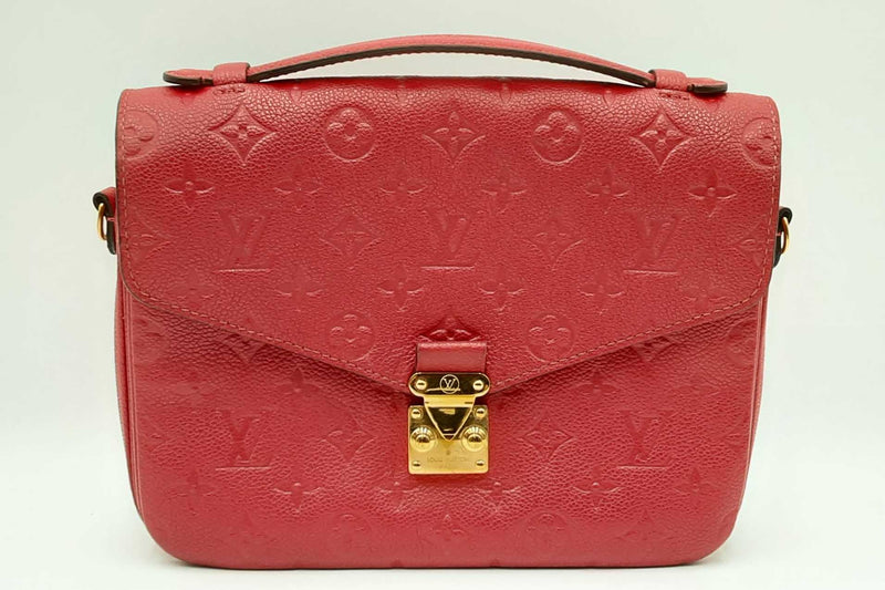 Louis Vuitton Monogram Empreinte Metis In Red Leather Eb0724rxzdu