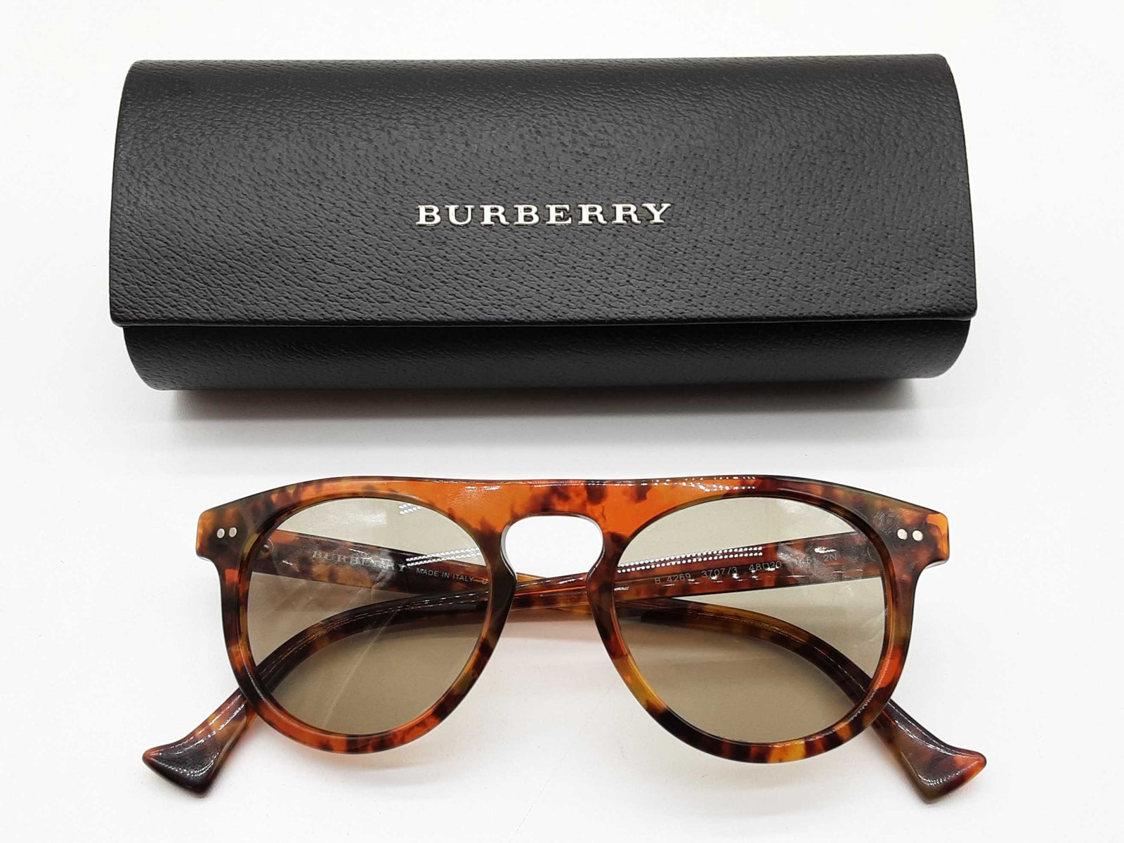 Burberry B4269 Tortoise Shell Brown Frames Light Gray Lens