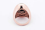 Onyx & Diamond 14k Rose Gold Ring 14.7 Grams Size 7 Eb1225ixzsa