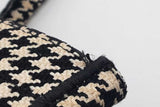 Christian Dior Houndstooth Embroidered Book Tote Bag Eb0826exzde