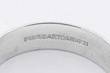 14k White Gold Wedding Band 4.8 Grams Size 9 Eb0426wxzsa