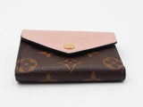 Louis Vuitton Zoé Wallet In Monogram Coated Canvas & Pink Leather Fw0926crdu