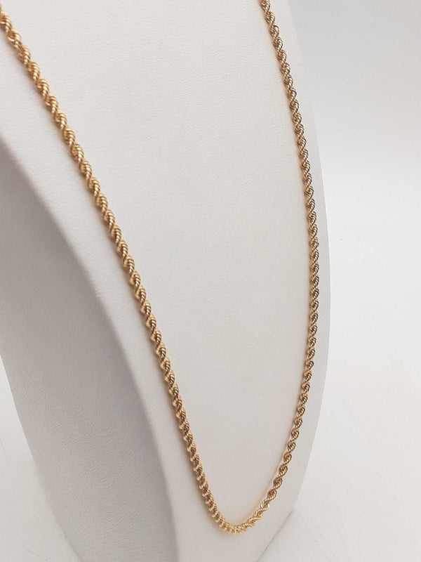 14k Yellow Gold 17.6g Rope Chain 26 In Do1224rpxde