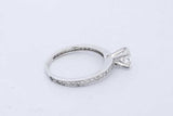 1.34cttw Diamond Ring In 18k White Gold 3.6 Grams Size 8.5 Eb1225lrxzde