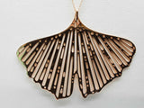 18k Rose Gold 9.5g Ginkgo Leaf Pendant Chain 17 In Do0425rexde