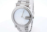 Gucci 101l Mother Of Pearl Dial 28mm Quartz Stainless Steel Watch Aa0226wxzsa