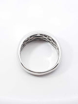 1.10 Cttw Diamond & 14k White Gold Wedding Band 5.3 Grams Size 11 Fw0926wcrdu