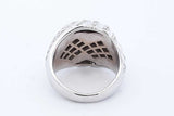 1.3cttw Diamond Ring In 18k White Gold 25.4 Grams Size 9.75 Eb0926oxxzde