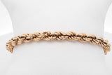 18k Yellow Gold Rope Bracelet 7.5 Grams 8.25 Inch Eb0326rxzsa