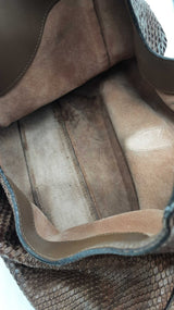 Gucci Jackie Hobo Bag In Glazed Chestnut Brown Python Leather Fw1025ocrdu