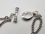 King Baby Saint Michael 0.925 Silver 32.1g Double Bracelet 8.25 In Do0325lrxde