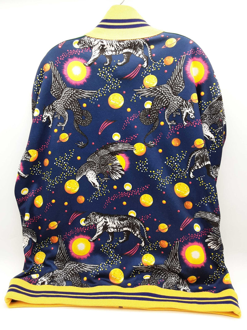 Gucci Space Animals Galaxy Green Web Zip Up Jacket Size Xxxl Do0925wxzde