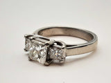 Approx 1.4 Ctw Diamonds 0.90 Platinum 7.6g Ring Size 6.75 Do1224oxzde