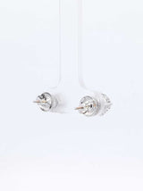 1.80 Cttw Diamond & 14k White Gold Solitaire Stud Earrings 1.2 Grams Fw0926ixzdu