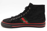 Gucci Tennis 1977 Black Off The Grid Nylon High Top Sneakers Size 7.5 Eb826lorsa