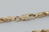 14k Yellow Gold Rope Chain Necklace 17.8 Grams 22 Inch Eb0926loorsa