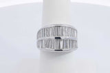 3.6cttw Diamond Ring In 18k White Gold 17.1 Grams Size 6.5 Eb0326lixzdu
