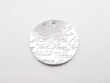 Tiffany & Co. Notes 727 Fifth Avenue Sterling Silver Wavy Pendant 24g Fw0326ezdu