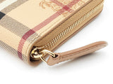 Burberry Ziggy Zip-around Wallet In Haymarket Check Coated Canvas Fw00725crdu