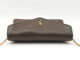 Yves Saint Laurent Cassandre Pouch Shoulder Bag In Grained Lambskin Fw0926wrxdu