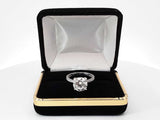 3.77 Cttw Lab-grown Diamond & 14k Gold Ring With Cert 3.4g Size 6.5 Fw0326locrdu