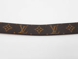Louis Vuitton Brown Monogram Coated Canvas Leather Belt Size 70/28 Do0726lxzde