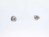 0.56 Cttw Diamond & 14k White Gold Cluster Stud Earrings 3.1 Grams Fw0826lwxdu