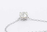 1.37ctw Diamond Pendant Necklace 14k White Gold 2.2 Grams 16 Inch Eb1125wcrxsa