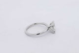3.0ctw Lab Grown Oval Diamond Ring 14k White Gold 4.1 Grams Size 7 Eb0526rcrsa