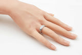 14k White Gold Double Milgrain Edge Wedding Band 5.1 Grams Size 11 Fw0326wcrdu