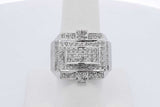 1.28cttw Diamond Ring In 10k White Gold 7 Grams Size 7 Eb0826rxzdu
