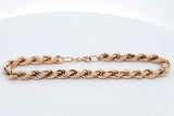 18k Yellow Gold Rope Bracelet 7.5 Grams 8.25 Inch Eb0326rxzsa