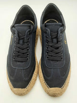 Christian Louboutin Espasneak Blue Canvas Sneakers Size 38 Eb0325lxzsa