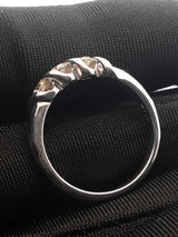 0.30 Cttw Diamond & 14k White Gold Anniversary Ring 3.9g Size 7.25 Fw0326ocrdu