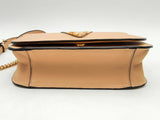 Versace Virtus Beige Leather Shoulder Bag Sd0525wlrsa
