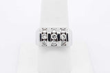 0.9cttw Diamond Ring In 14k White Gold 11.7 Grams Size 7.75 Eb0826sxzsa
