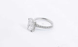 Lab Grown Center Diamond 3.93ctw Ring In Platinum 6.56g Size 7.5 Eb0523lexxzsa