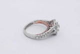 1.74cttw Diamond Ring In 14k White Gold 4.9 Grams Size 5.5 Eb0326prxsa